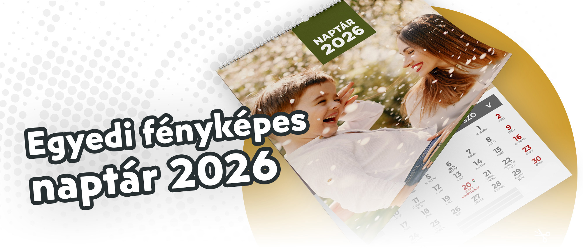 Egyedi fényképes naptár, Plázacopy Nyomda, Siófok