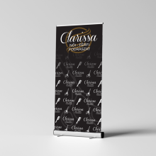 Roll Up gyártás, nyomtatás, szerkezet, 85x200cm, 100x200cm, grafikai tervezéssel - Spirit Nyomda Budapest, Campona